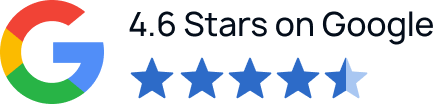 Google reviews rating 4.6 out of 5 stars over 350 reviews